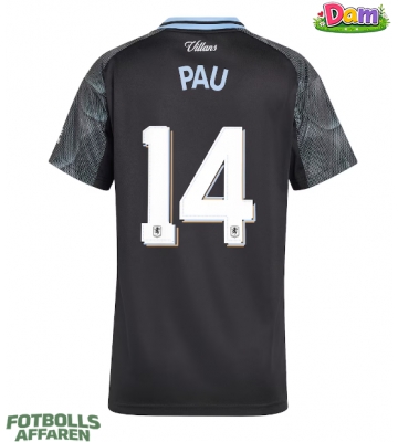 Aston Villa Pau Torres #14 Bortatröja Kvinnor 2025-26 Kortärmad
